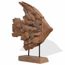 vidaXL Hal szobor Teak 40x12x57 cm