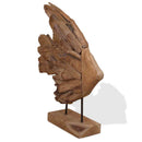 vidaXL Hal szobor Teak 40x12x57 cm