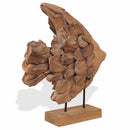 vidaXL Hal szobor Teak 40x12x57 cm