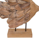 vidaXL Hal szobor Teak 40x12x57 cm