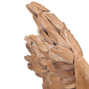 vidaXL Hal szobor Teak 40x12x57 cm