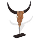 vidaXL Bikakoponya szobor teak 66x15x88 cm