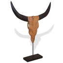 vidaXL Bikakoponya szobor teak 66x15x88 cm