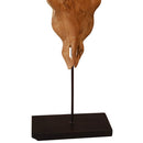 vidaXL Bikakoponya szobor teak 66x15x88 cm
