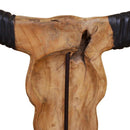 vidaXL Bikakoponya szobor teak 66x15x88 cm