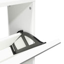 vidaXL fehér 5 szintes tükrös cipőszekrény 63 x 17 x 169,5 cm