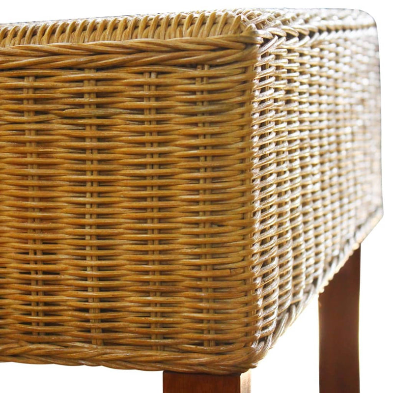 vidaXL 4 db barna természetes rattan étkezőszék