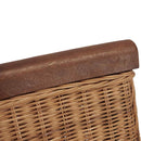 vidaXL 4 db barna természetes rattan étkezőszék