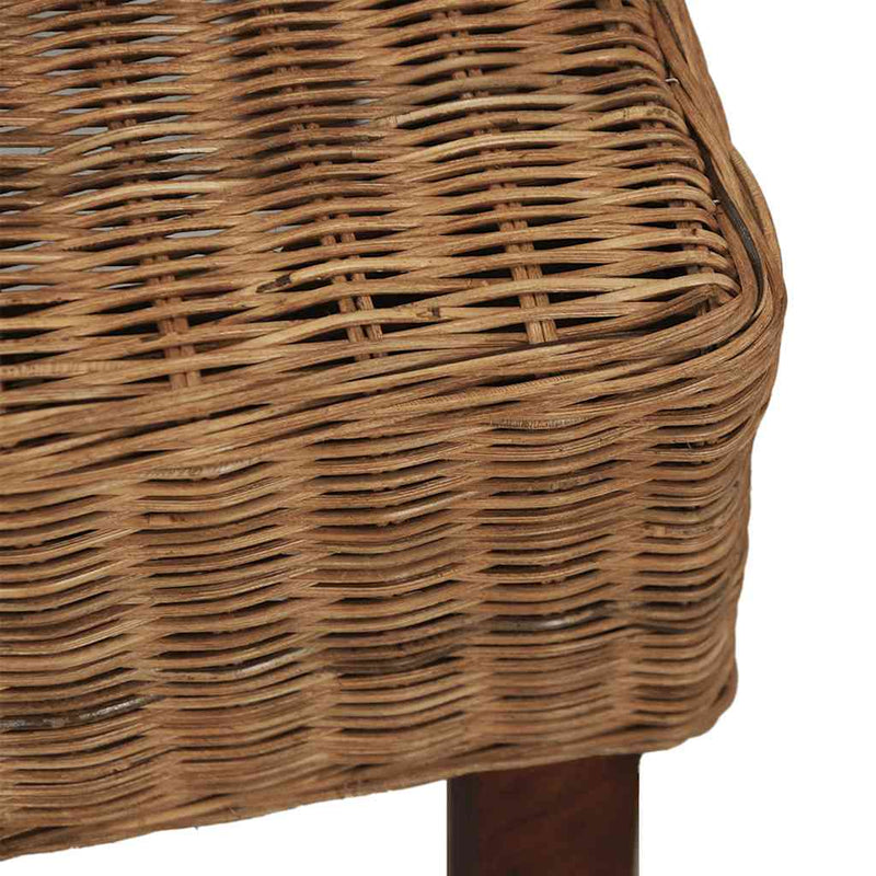 vidaXL 4 db barna természetes rattan étkezőszék