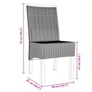 vidaXL 4 db barna természetes rattan étkezőszék