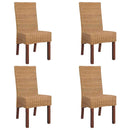 vidaXL 4 db barna természetes rattan étkezőszék