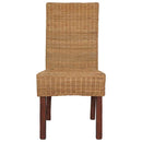 vidaXL 4 db barna természetes rattan étkezőszék