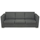 vidaXL 2 részes sötétszürke szövet ülőgarnitúra