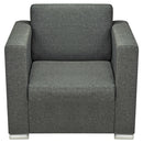 vidaXL 3 részes sötétszürke szövet ülőgarnitúra