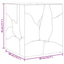 vidaXL tömör tikfa dohányzóasztal / zsámoly