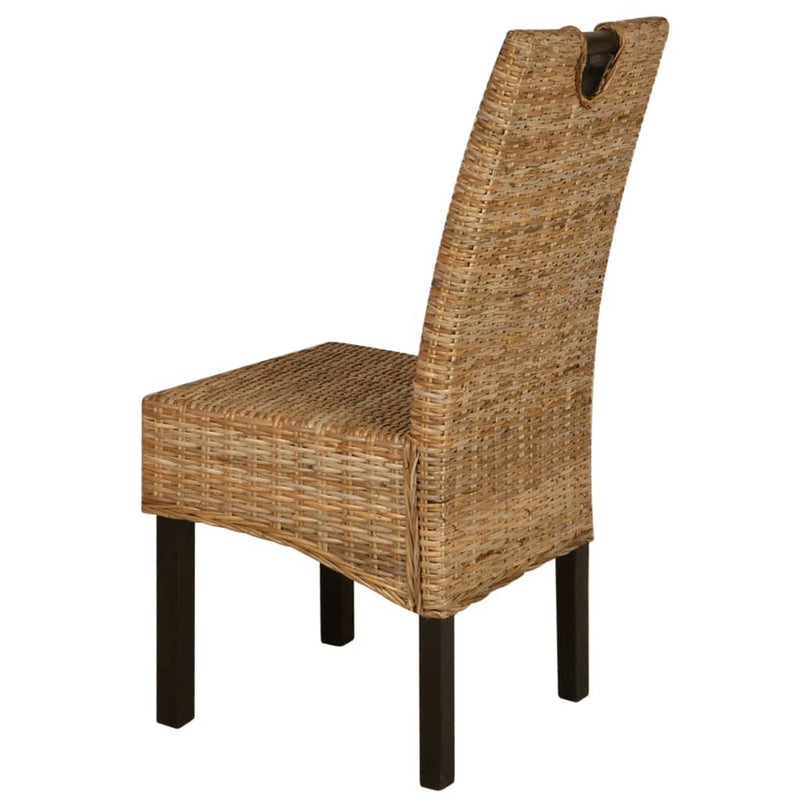 vidaXL 6 db Kubu rattan mangófa étkezőszék
