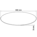 vidaXL edzett üveg asztallap kerek 300 mm
