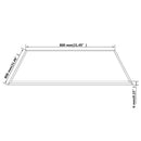 vidaXL edzett üveg asztallap négyszögletes 800x800 mm