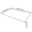 vidaXL edzett üveg asztallap téglalap alakú 1000 x 620 mm