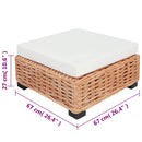 vidaXL 27 részes természetes rattan kanapészett