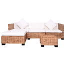 vidaXL 14 részes természetes rattan kanapészett