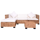 vidaXL 14 részes természetes rattan kanapészett