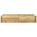 vidaXL impregnált fenyőfa kerti magasított zöldségágy 197x100x40 cm
