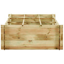 vidaXL impregnált fenyőfa kerti magasított zöldségágy 197x100x40 cm
