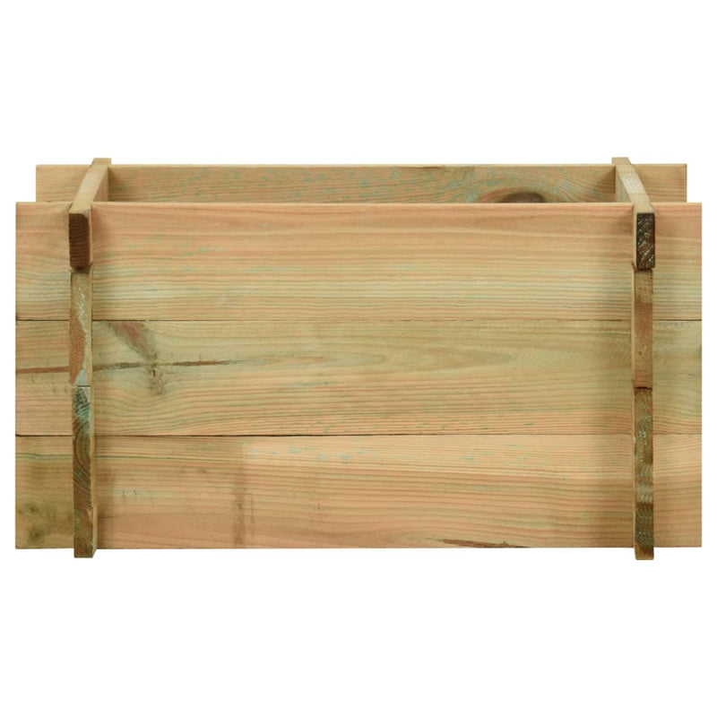 vidaXL impregnált fenyőfa emelt kerti zöldségágyás 40 cm