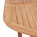 vidaXL tömör tíkfa kerti asztal 180 x 90 x 75 cm