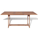 vidaXL tömör tíkfa kerti asztal 180 x 90 x 75 cm