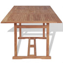 vidaXL tömör tíkfa kerti asztal 180 x 90 x 75 cm