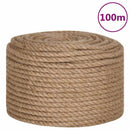 vidaXL 100% juta kötél 10 mm 100 m
