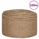 vidaXL 100% juta kötél 14 mm 100 m