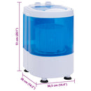 vidaXL mini egykádas mosógép 2,6 kg