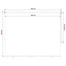 vidaXL krémszínű kültéri roló 185(Szé)x140(Ma) cm