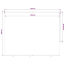 vidaXL krémszínű kültéri roló 225 (Szé) x 140 (Ma) cm