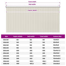 vidaXL krémszínű kültéri roló 305 (Szé) x 140 (Ma) cm