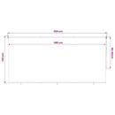 vidaXL krémszínű kültéri roló 305 (Szé) x 140 (Ma) cm