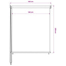 vidaXL krémszínű kültéri roló 145 (Szé) x 230 (Ma) cm
