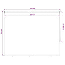 vidaXL krémszínű kültéri roló 225(Szé)x230(Ma) cm