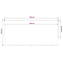 vidaXL krémszínű kültéri roló 405 (Szé) x 230 (Ma) cm