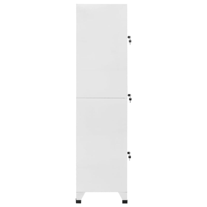 vidaXL öltözőszekrény 3 rekesszel 38 x 45 x 180 cm