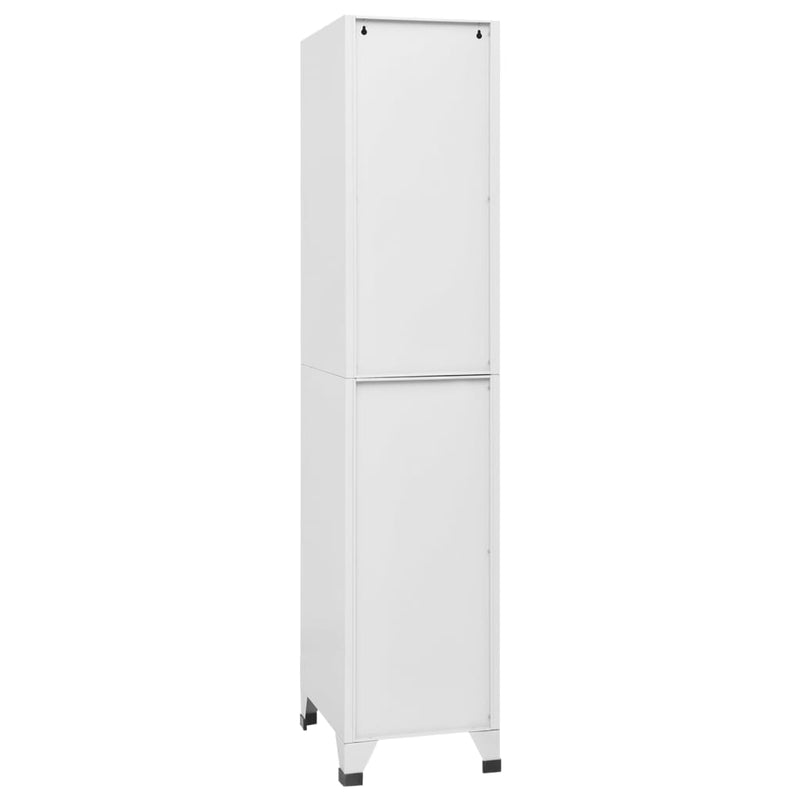 vidaXL öltözőszekrény 3 rekesszel 38 x 45 x 180 cm