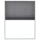 vidaXL pliszé ablak szúnyogháló alumíniumból 80 x 100 cm