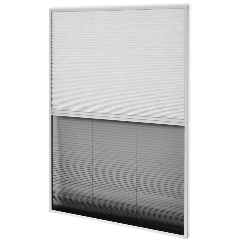 vidaXL pliszé ablak szúnyogháló alumíniumból árnyékolóval 60 x 80 cm