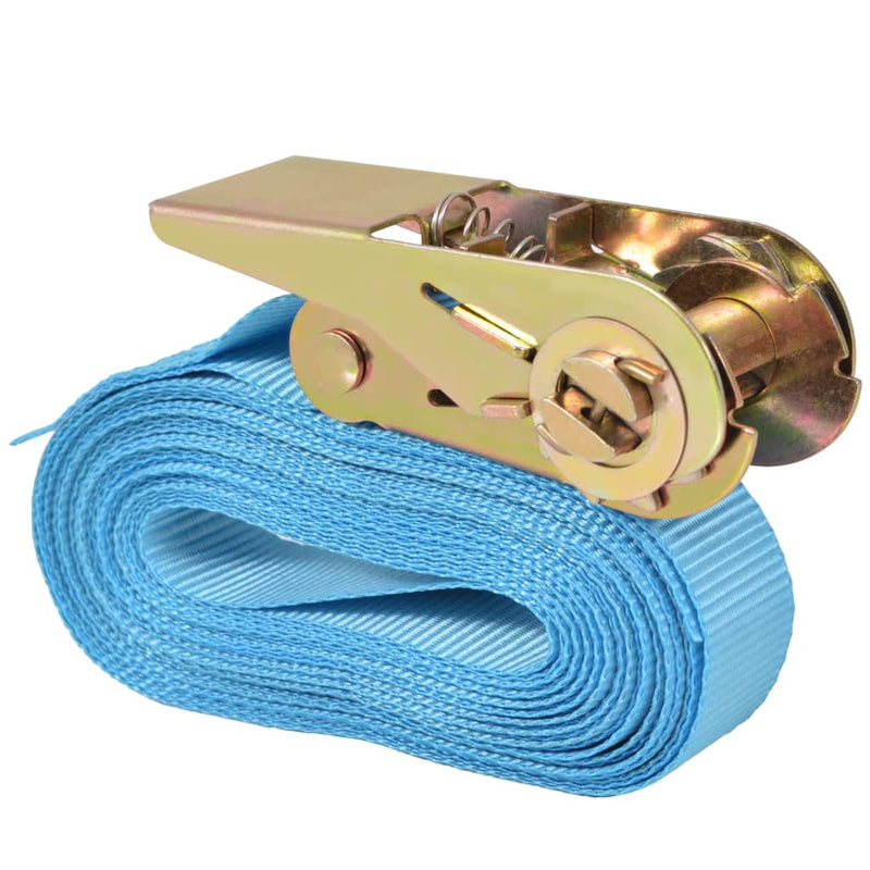 vidaXL 10 db kék racsnis spanifer, 0,8 tonna 4 m x 25 mm