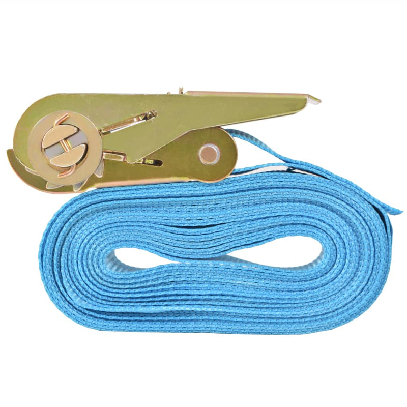 vidaXL 10 db kék racsnis spanifer, 0,8 tonna 4 m x 25 mm