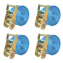 vidaXL 4 db kék racsnis rögzítőheveder 2 tonna 6 m x 38 mm