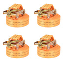 vidaXL 4 db narancssárga racsnis spanifer 1 tonna 6 m x 38 mm